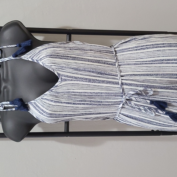 Jumpsuoy Striped blur/cream - Picture 2 of 5